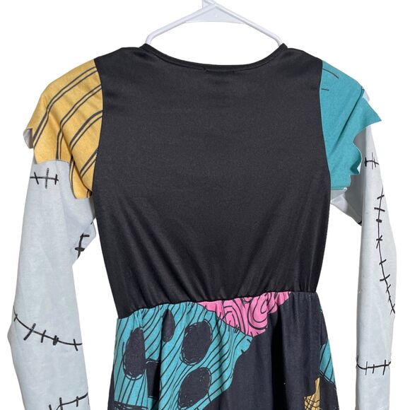 Disney Parks Sally Nightmare Before Christmas Dress Girl's 11/12 Long Sleeve - Picture 7 of 13
